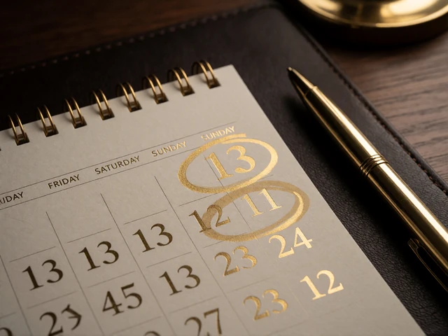 Elegante Kalenderseite mit golden markiertem Wochenende und Goldstift - Reload-Tage im Millioner Casino