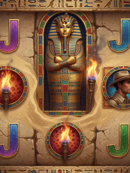 &Auml;gypten-Abenteuer-Slot mit goldenem Sarkophag und Forscher-Symbolen - Klassiker im Millioner Casino